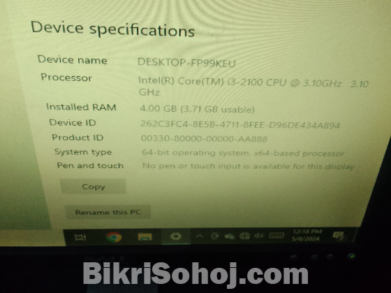Core i3 2nd generation 4gb ram hard dice 500 gb